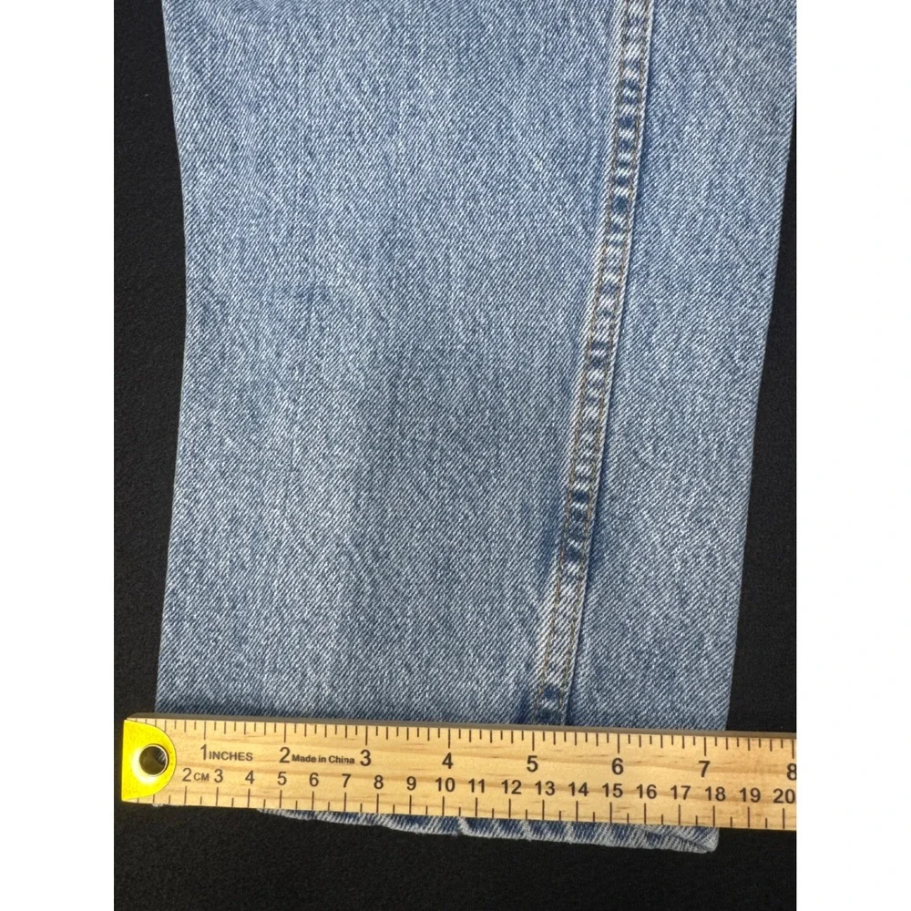 Levis 550 Relaxed Fit Tapered Leg Jeans Light Wash Denim Vintage Mens 31x31